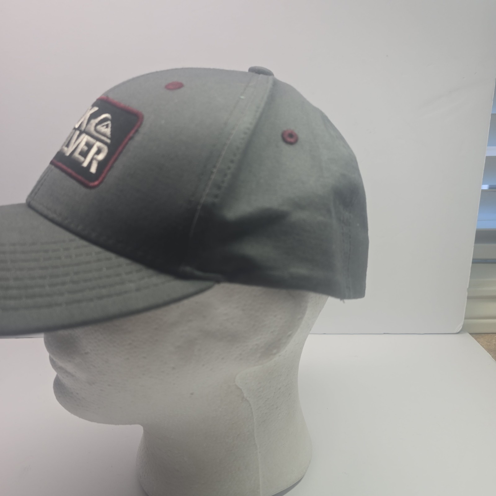 Quiksilver Charcoal Gray Logo Patch Baseball Cap … - image 5