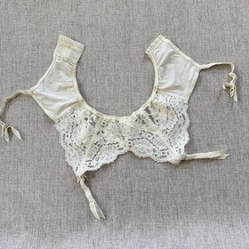 Vintage 90s Victoria's Secret Gold Label Lingerie Garter Belt XS/S Satin Lace