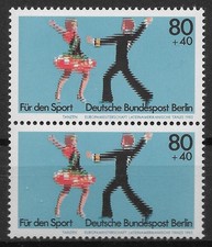 Berlin 1983 ** Mi 698 Sport 80Pf Pomoc sportowa Taniec EM Para pionowych par 053I