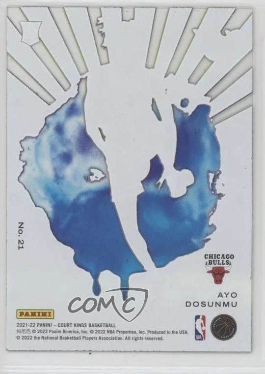 2021-22 Panini Court Kings Acetate Rookies Ayo Dosunmu #21 RC - Image 2 of 2