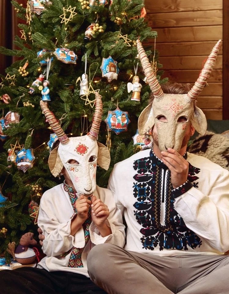 Handmade Ukrainian Christmas “Koza” Mask - Image 4 of 4