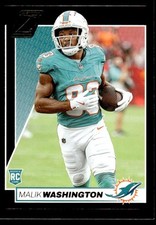 Malik Washington 2024 Panini Zenith #172 RC Miami Dolphins Football Card