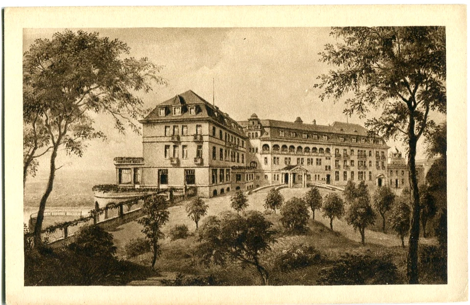 Gravüre-AK KÖNIGSWINTER am RHEIN Kurhotel PETERSBERG 10er - Bild 1 von 1