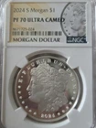 2024 S Morgan Silver Dollar PF70 Ultra Cameo NGC coin proof collectible