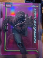 2026 Topps Chrome Marvel Werewolf by Night #195 Pink Refractor /250