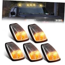 LED Cab Roof Marker Lights Top Clearance Running Lights Clear Lens Amber Light