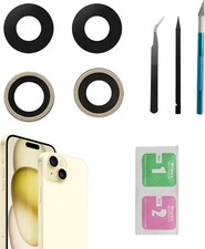 3pcs Set 15 Plus Back Camera Lens Glass Replacement for iPhone 15 Camera Lens
