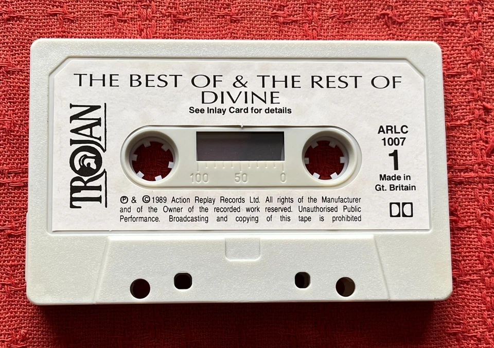 DIVINE - RARE CASSETTE TAPE WITH PAPER LABELS - THE BEST OF & THE REST OF DIVINE - Image 2 of 4