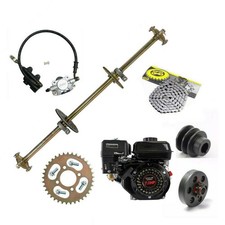 810mm Rear Axle Kit + 7HP 210cc Engine Motor Pull Start 420 Clutch Tricycle Quad