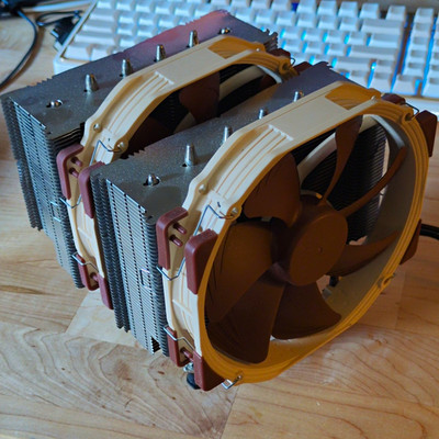 Noctua NH-D14 120mm Dual Fan Tower CPU Heatsink LGA115x 4-Pin 1500RPM