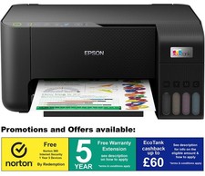 Epson EcoTank ET-2862 Inkjet Printer All-in-One Print Scan Copy Cashback Offer