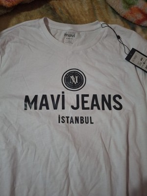 Mavi Jeans Istanbul T Shirt Men's XL Preowned Color White 100 Pamuk
