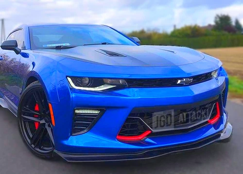TÜV - KÜHLERGRILL - ROT & SCHWARZ - SS 50 JAHRE STIL (CAMARO 2016-2018 SS) - Bild 3 von 5