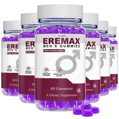 ( 6 Pack ) Eremax Gummies   Men s Vitality & Performance Support Supplement