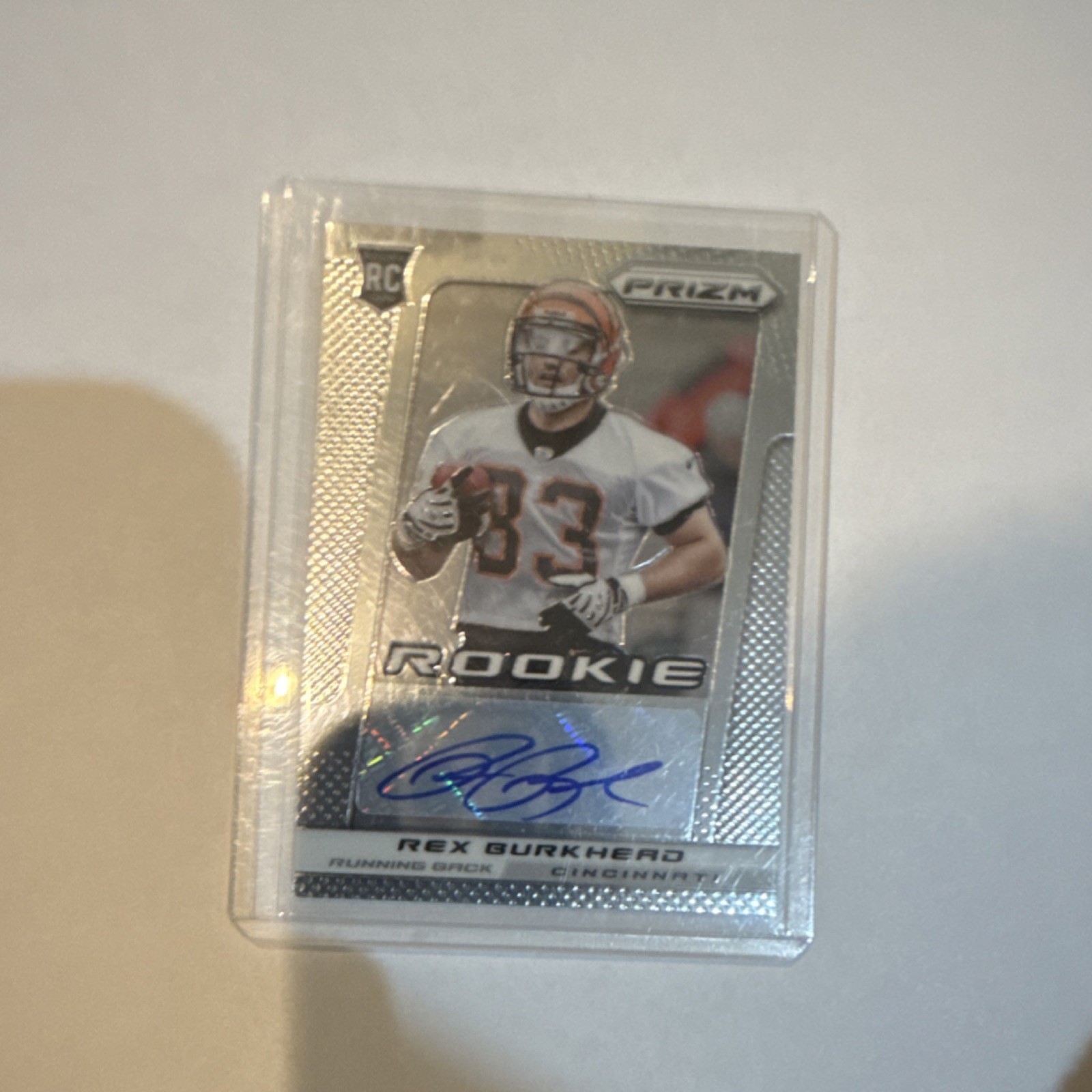 Rex Burkhead Panini Prizm #278 Autograph