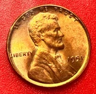 1951-P Lincoln Wheat Cent Penny GEM RED BU From an Original Bank Roll