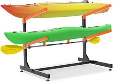 Kayak Storage Rack, Freestanding Kayak Racks for Garage, Heavy Duty Adjustable K