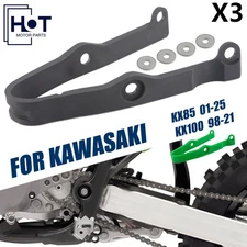 3PCS Swingarm Chain Slider Guides For Kawasaki KX85 KX80 KX112 1998-2025