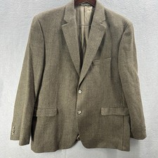 Lauren Ralph Lauren Sport Coat Mens 48R Houndstooth 2-Button Preppy Quiet Luxury