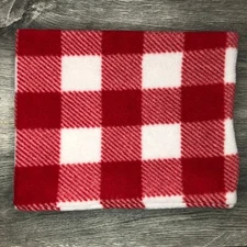 Red Buffalo Check Fleece Neck Warmer: Versatile Winter Gaiter