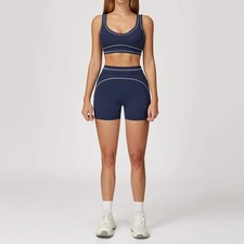 2PCS Yoga Set Gym Clothes Outdoor Sports Outfits Women Tracksuit Gym Fitness Sui