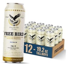 , Sparkling Southern Spring Water, 12-Pack (19.2oz Tallboy Cans) &ndash; Unflavored