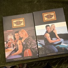 Harley-Davidson Temporary Tattoos Medium Multicolor Flame Eagle Designs