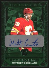2023-24 Black Diamond Rookie Gems Signatures Green Matthew Coronato RC Auto /5