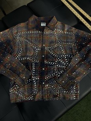 Vale Forever Valley Dreams Full Crystal Stone Flannel Size (S) New Brown Red