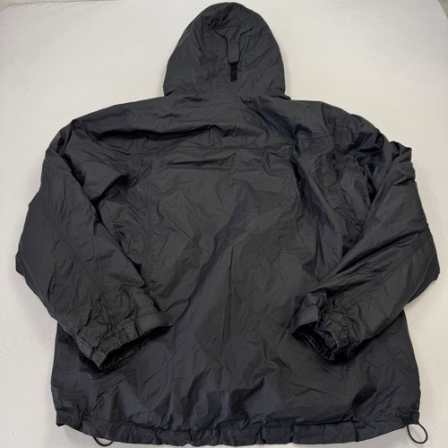 L.L. Bean Mens Rain Jacket Hooded Full Zip Fleece Lined Long Sleeve Black Medium - Picture 14 of 14