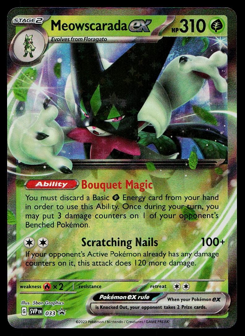 Pokemon Card Scarlet & Violet Promo Meowscarada ex 033 Promo
