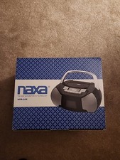 Portable CD Player Boombox with AM/FM Stereo Radio, Cassette Player/Recorder.