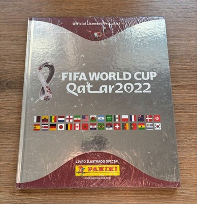 Panini, World Cup Qatar 2022, Empty PLATIN/ SILVER Hardcover Album, Brasil, WM