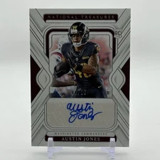 2024 Panini National Treasures Signatures /25 Austin Jones #130 Rookie Auto RC