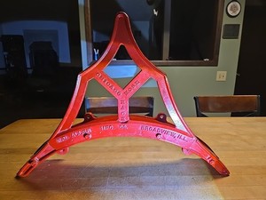 Vintage Fire Hose Rack – W.D. Allen Mfg Co Broadview IL – Cast Aluminum w/ Steel