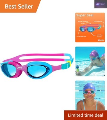Stylische Super Seal Junior Schwimmbrille mit schnell verstellbarem Riemen & UV-Schutz