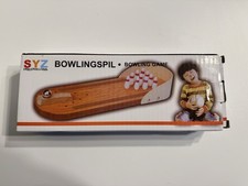 Bowlingspil Mini Bowling Wooden Tabletop Toy Set Miniature Game Set NIP