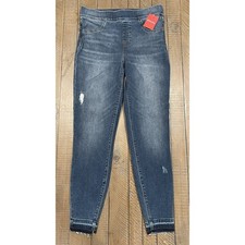 SPANX Distressed Skinny Jeans Medium Wash 20203R Comfort Stretch NEW 128 M