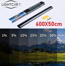 600x50cm Black Car Window Film Roll Home Window GlassSolar UV Protector Films
