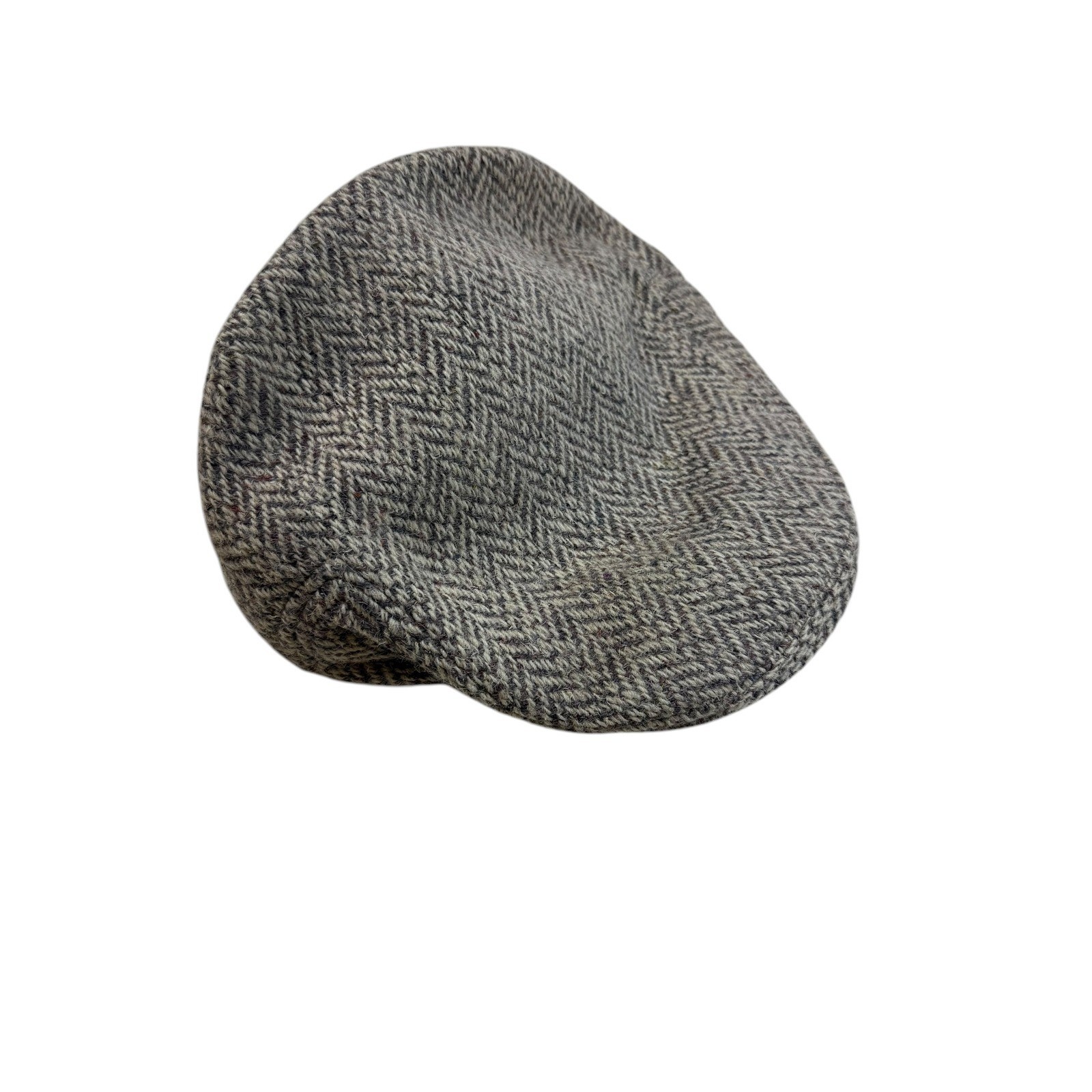 Millars Irish Wool Herringbone Tweed Flat Cap Hat… - image 1