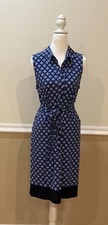 Stitch Fix- Women’s Blue Dress With Belt Cinches In Waist. Size Med. Workwear.