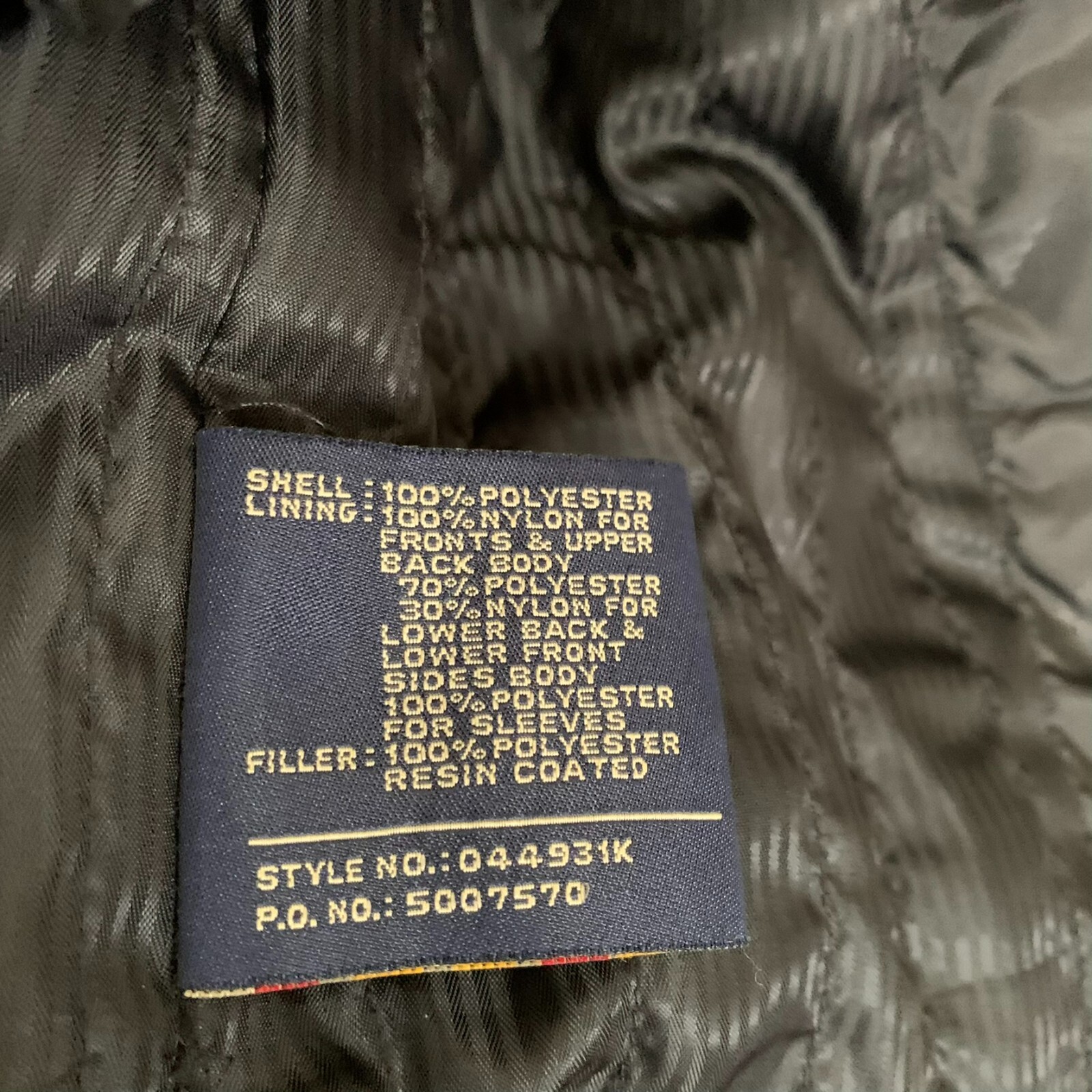 Dockers Jacket Black Collared Buttons Pockets Qui… - image 11