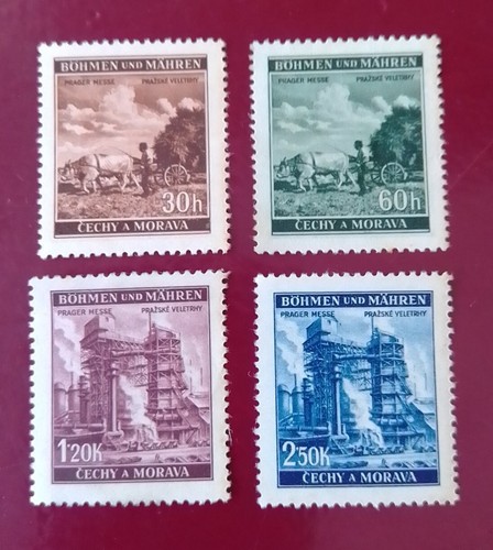 SELLOS ALEMANIA MNG 1941 OCUPACIÓN BOHEMIA MORAVIA. FERIA DE PRAGA. MIC 75/8