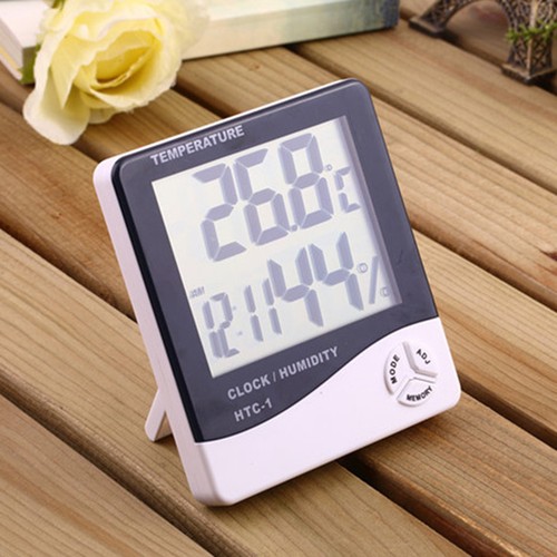 Digital-LCD-Thermometer-Hygrometer-Temperature-Humidity-Meter-Gauge-Clock-N