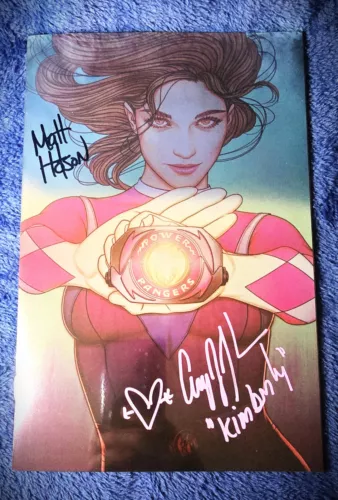 Power Rangers The Return #1 Jenny Frison Foil Exclusive Signed Amy Jo Johnson!
