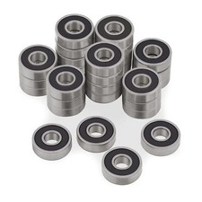 30 Pack 608-2RS Bearings 8x22x7mm Double Rubber Seals and ABEC-3 Precision Gr...