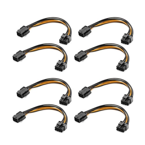 Delock PCIe Stromkabel – 6-polig Auf 8-polig (6+2), 30 Cm, Geflochten