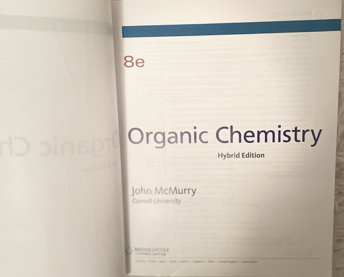 John McMurry Organic Chemistry 有機化学　英語版 Organic Chemistry by John E Mcmurry 9780495118374| eBay