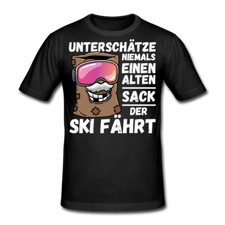 Skilehrer Skiurlaub Ski T-Shirt