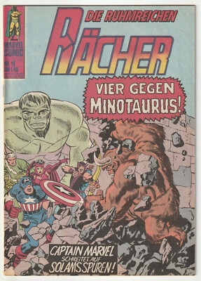   DIE RUHMREICHEN RÄCHER #16, Williams Verlag/Marvel Comics 1974 COMICHEFT Z1-